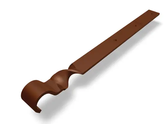 PREFA Support pour gouttière en aluminium