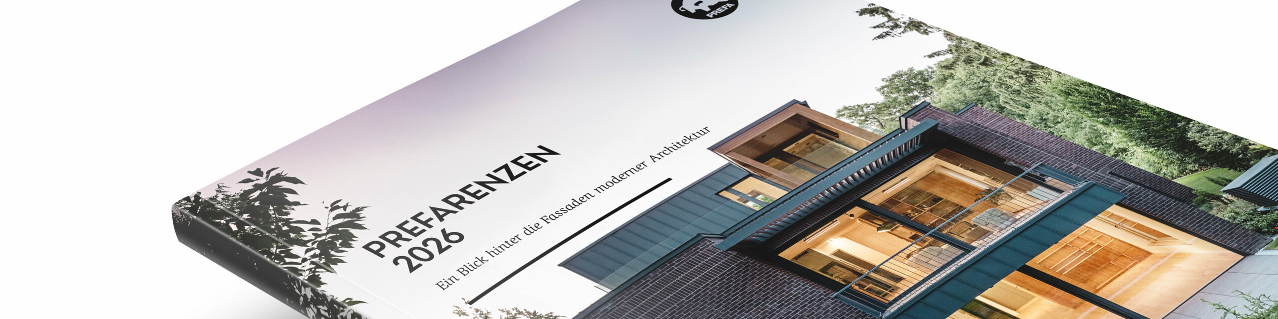 Bild des Prefarenzen Buches der Ausgabe vom Jahr 2026 auf weißem Hintergrund. Am Cover ist ein Haus der Prefarenzen abgebildet. 