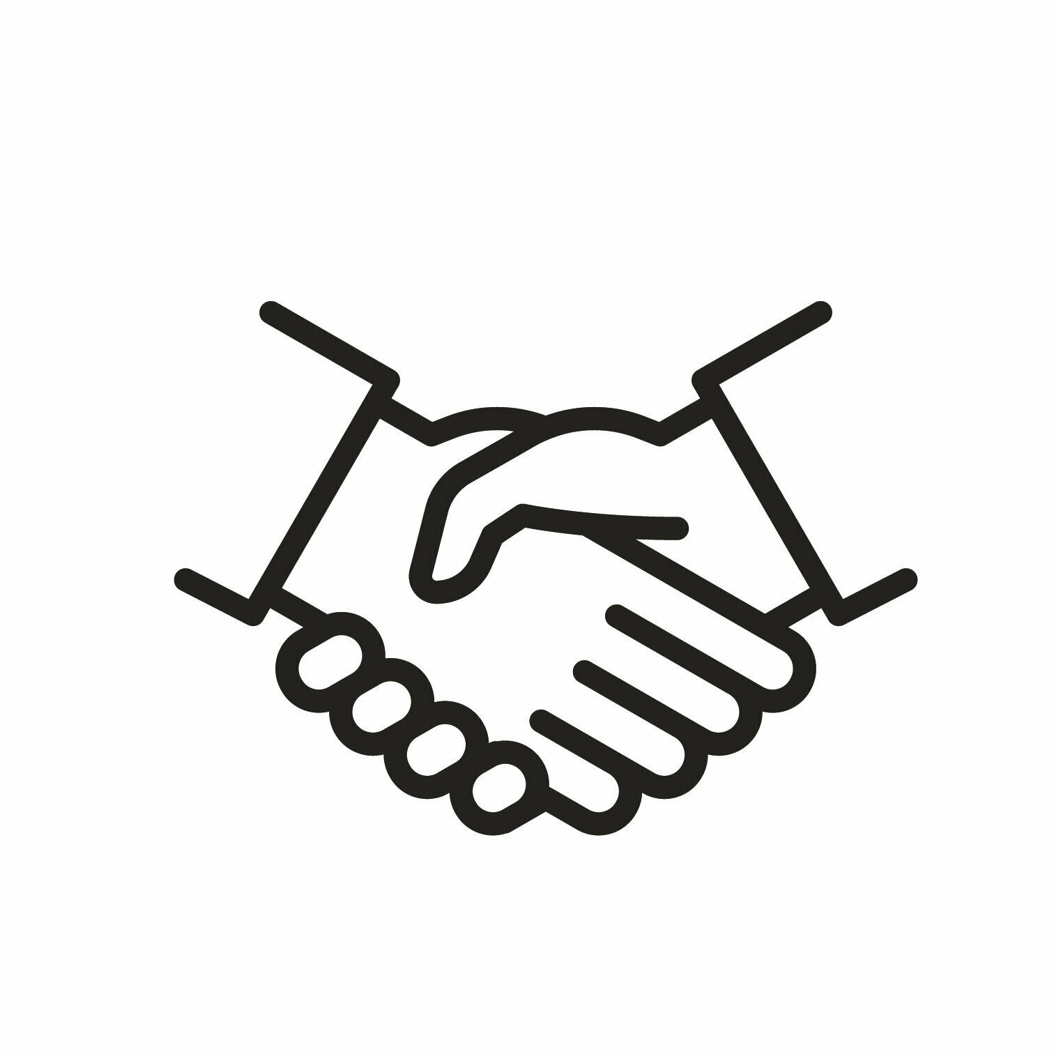 Man sieht die Hände zweier Personen, die sich die Hand geben.