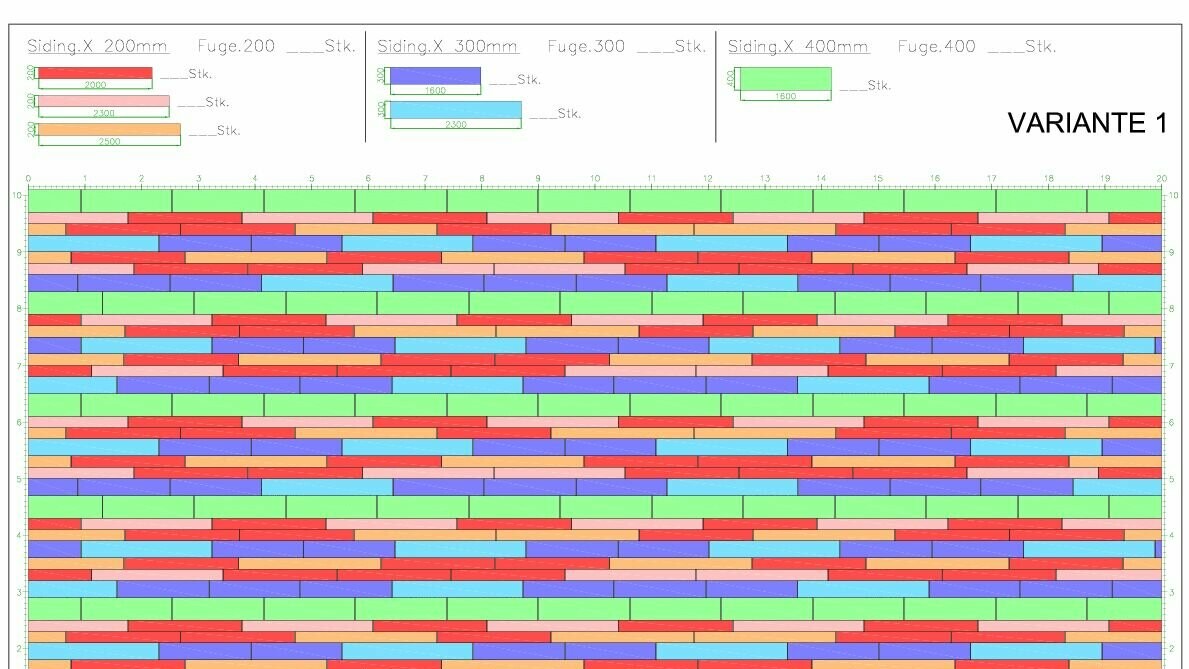 Siding.X Verlegeschema 1