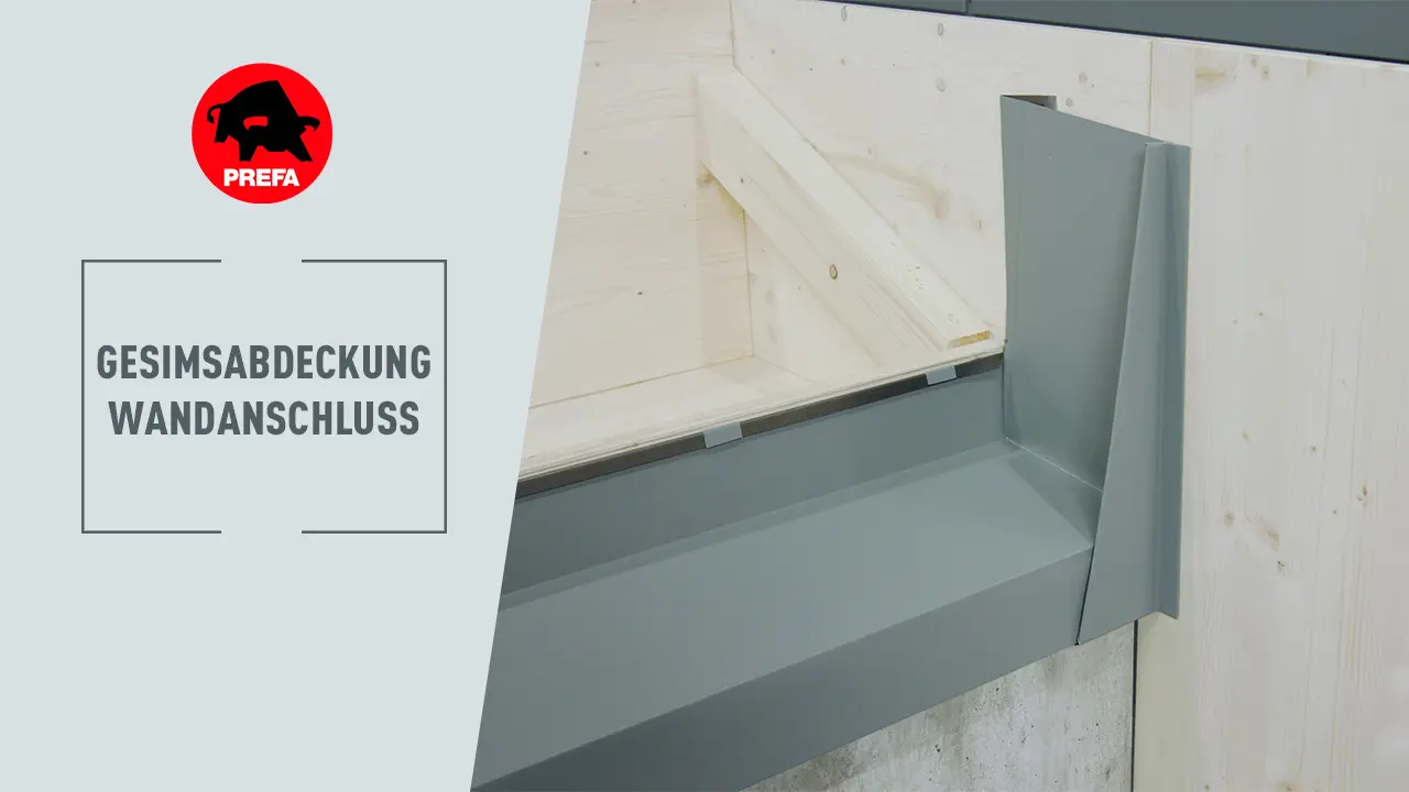  Teaser Bild zum Video zur Ausführung vom Wandanschluss der Gesimsabdeckung