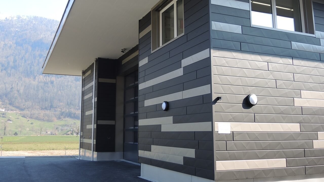 Nouvel atelier noble avec du nouveau eXtravagant siding.X de PREFA PREFA