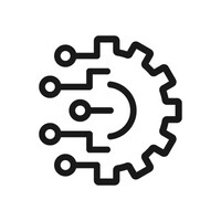 Clipart ruota dentata che sta per sviluppo tecnico e innovazione