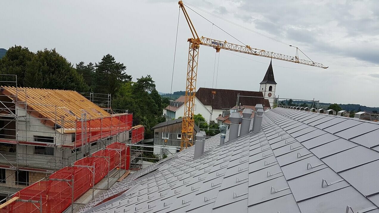 FX12 Paneele mit Schneestoper in Aesch in Bau