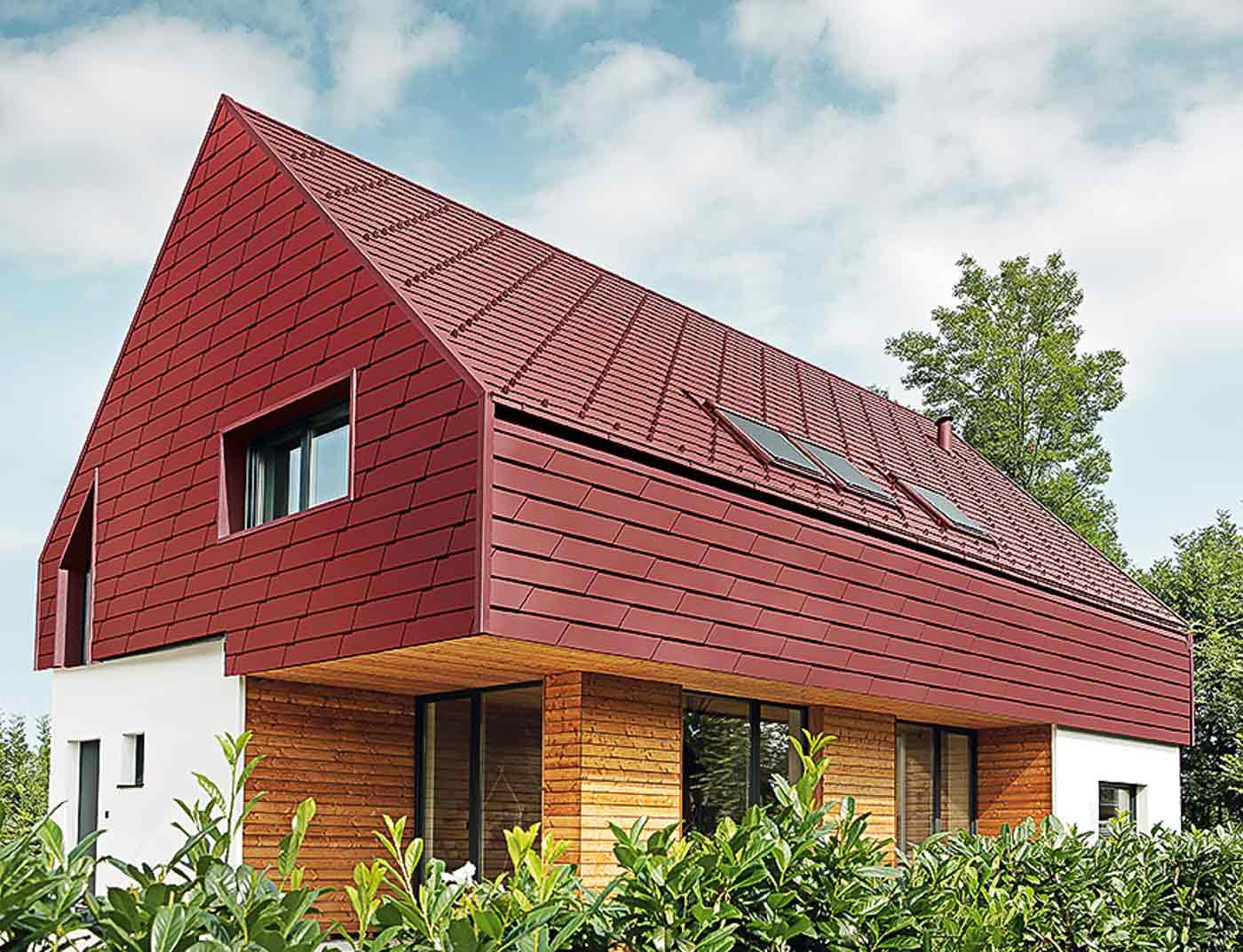 Referenze PREFA Sistemi per facciata Scandola XL 05 P.10 rosso ossido